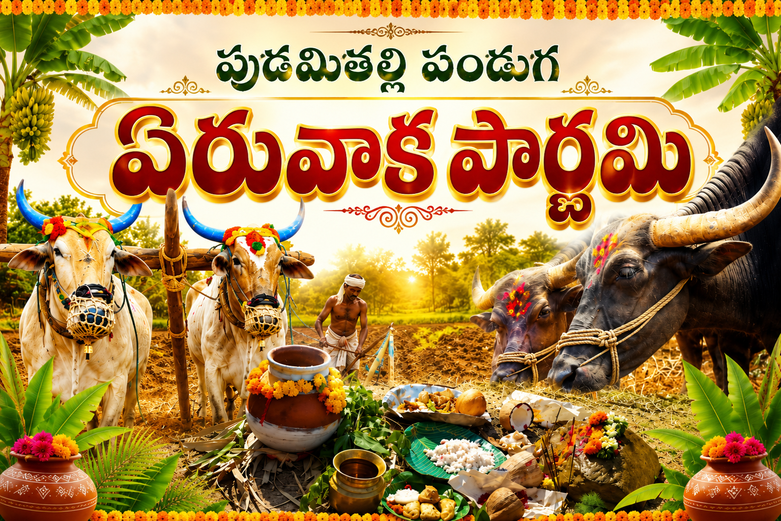 పుడమితల్లి పండుగ.. ఏరువాక పౌర్ణమి